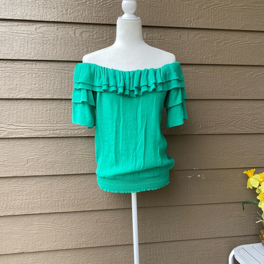 Women's Picky Girl Green  top fashion classic, M